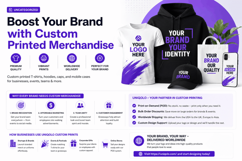 Boost Your Brand with Custom Printed Merchandise