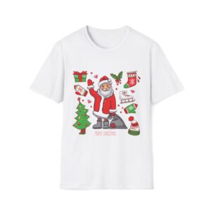 “Merry Christmas Santa Claus” Unisex Festive Graphic T-Shirt