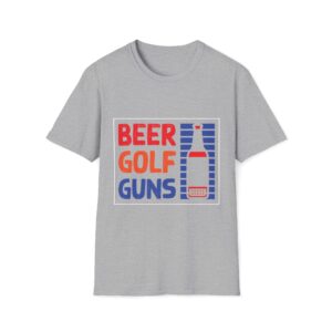 Beer, Golf & Gun T-Shirt | Funny Hobby Graphic Tee